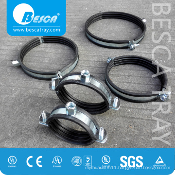 Besca Manufacture Hardware Industrial Pipe Clamps With Rubber Suppliers